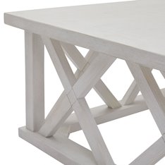 Hamptons Square White Coffee Table Image