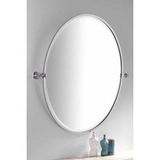 Oval Framed Tilting Mirror Image