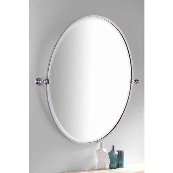Handmade Bathroom Oval Framed Tilting Mirror