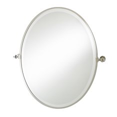 Handmade Bathroom Oval Framed Tilting Mirror Image