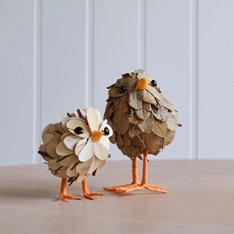 Handmade Leaf Feather Easter Chick Image
