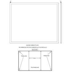 Rectangular Fixed Framed Mirror Image