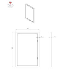 Handmade Rectangular Bathroom Mirror Image