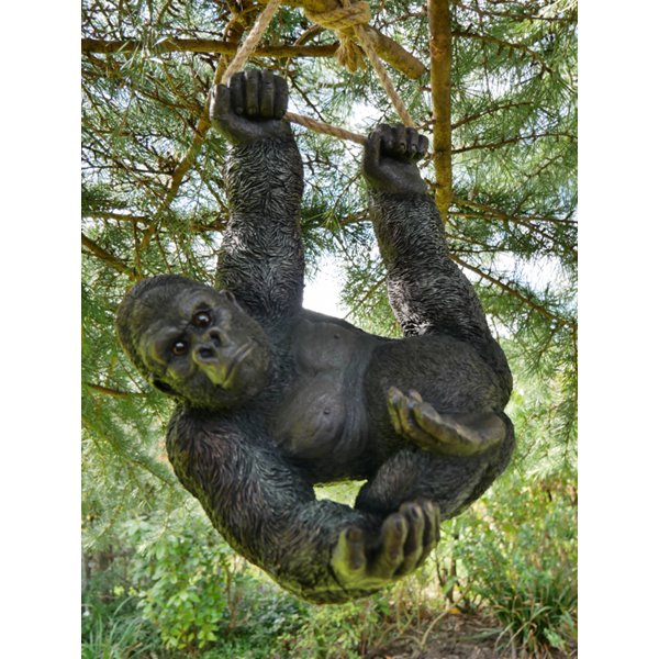 Hanging Baby Gorilla Garden Ornament