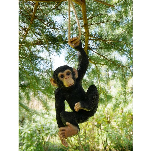 Hanging Baby Monkey Garden Ornament