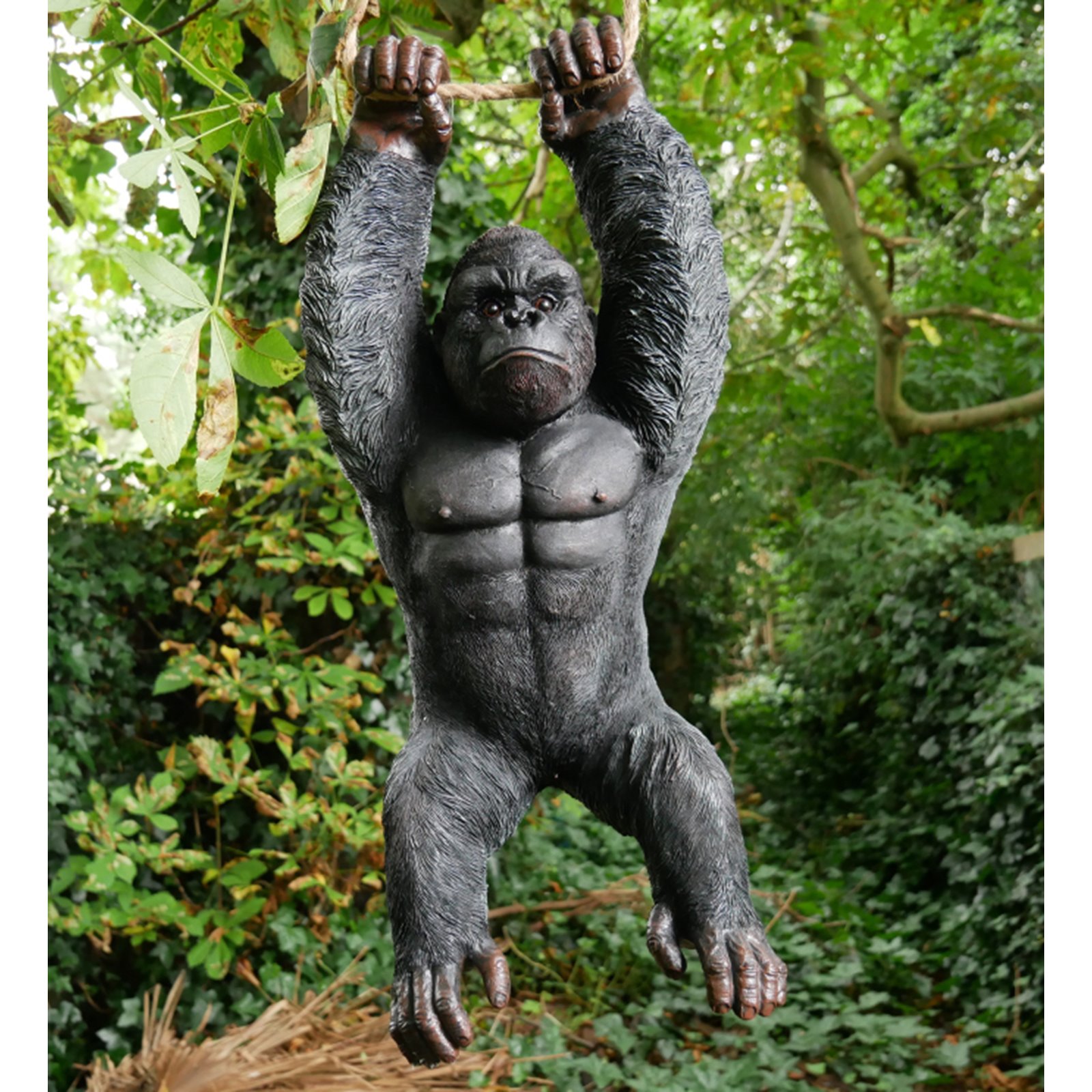 Hanging Baby Gorilla Garden Ornament Image