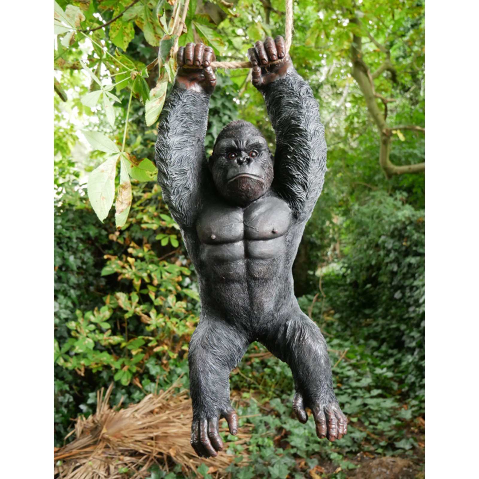 Hanging Baby Gorilla Garden Ornament Image