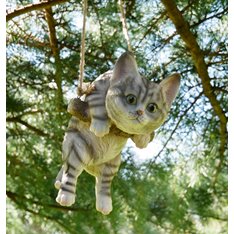 Hanging Tabby Cat Ornament Image