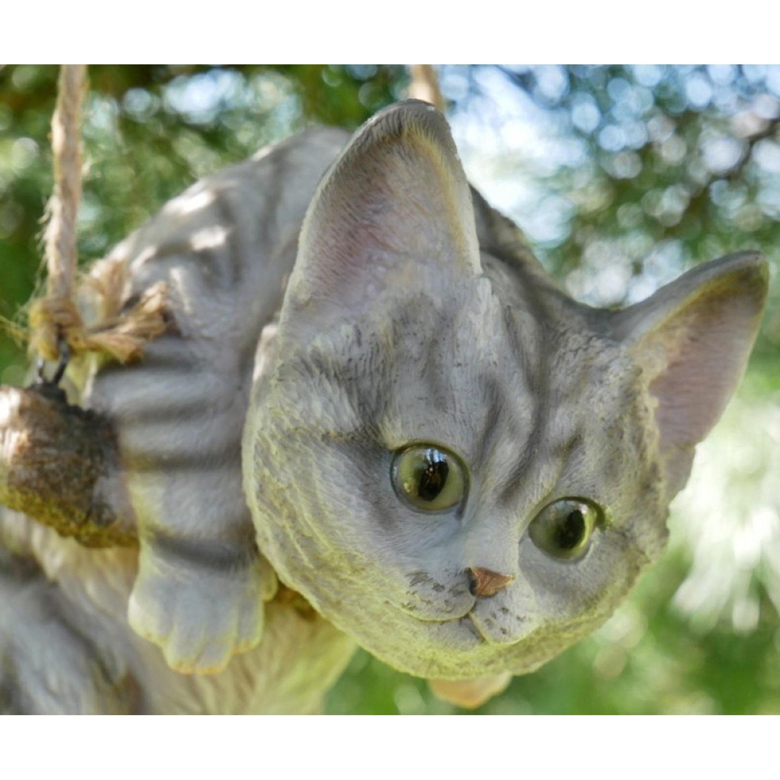 Hanging Tabby Cat Ornament