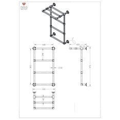 Hempel 6 Rail Electric Towel Warmer with Shelf Image