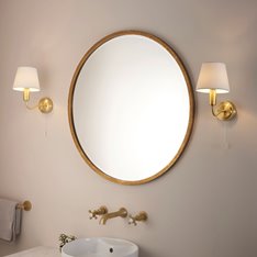 Heritage Bathroom Wall Light - Brass Image