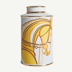 Mustard Horse Ginger Jar Image