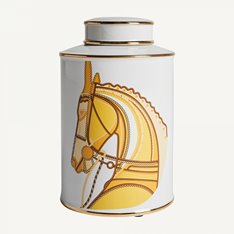 Mustard Horse Ginger Jar Image