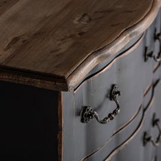 Highcliffe Black Bedside Cabinet Image