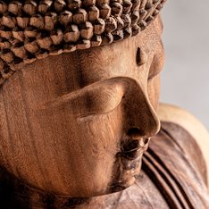 Huge Wooden Buddha Image