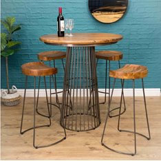 Industrial Birdcage Bar Table Image