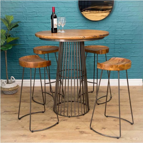 Industrial Birdcage Bar Table