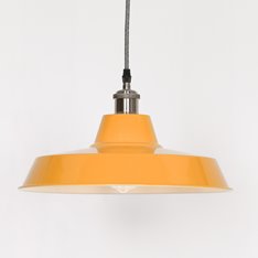 Industrial Pendant Light Mustard Yellow Image