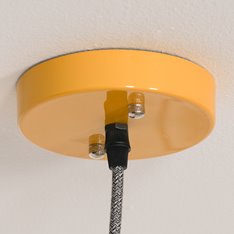 Industrial Pendant Light Mustard Yellow Image