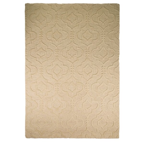 Ivory Geometric Trellis Rug