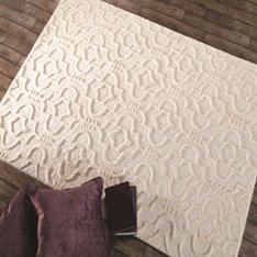 Ivory Geometric Trellis Rug Image