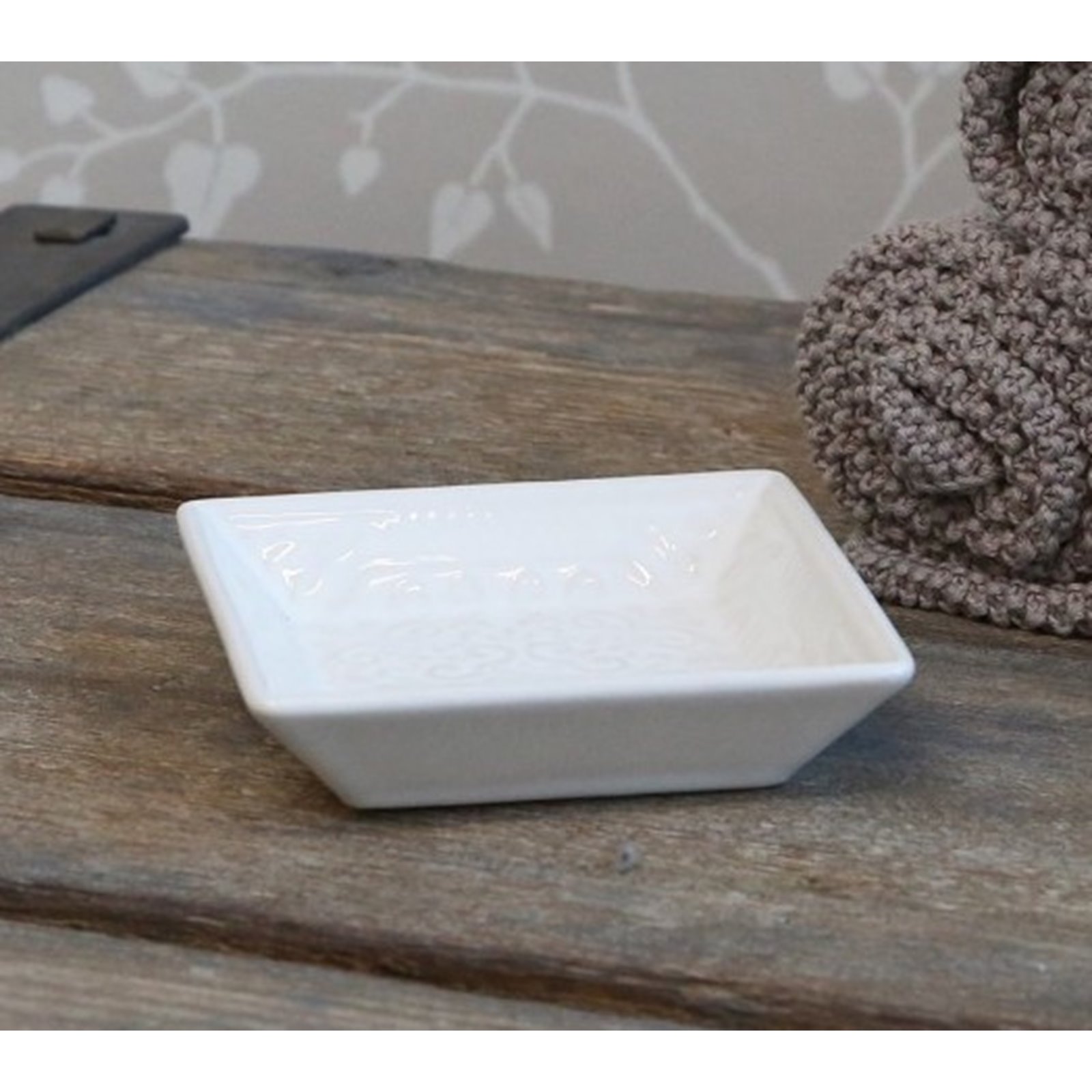 White Porcelain Soap dish Image