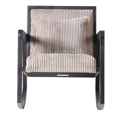 Jackson Rocking Chair Natural Ribbed Velvet Image
