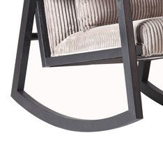 Jackson Rocking Chair Natural Ribbed Velvet Image