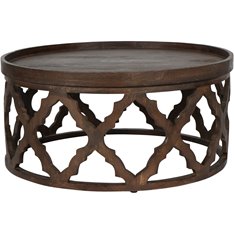 Jaipur Round Carved Coffee Table Image