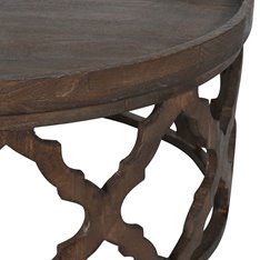 Jaipur Round Carved Coffee Table Image