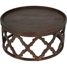 Jaipur Round Carved Coffee Table Image