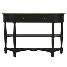 Juliet One Drawer Black Console Table Image