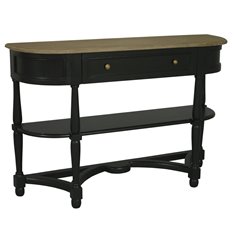 Juliet One Drawer Black Console Table Image