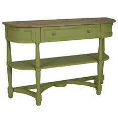 Juliet One Drawer Sage Console Table Image