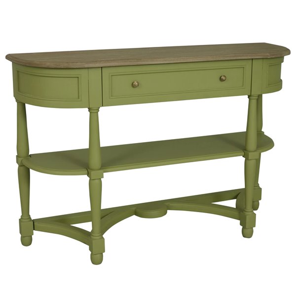 Juliet Sage One Drawer Console Table
