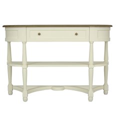 Juliet Vintage White One Drawer Console Table Image