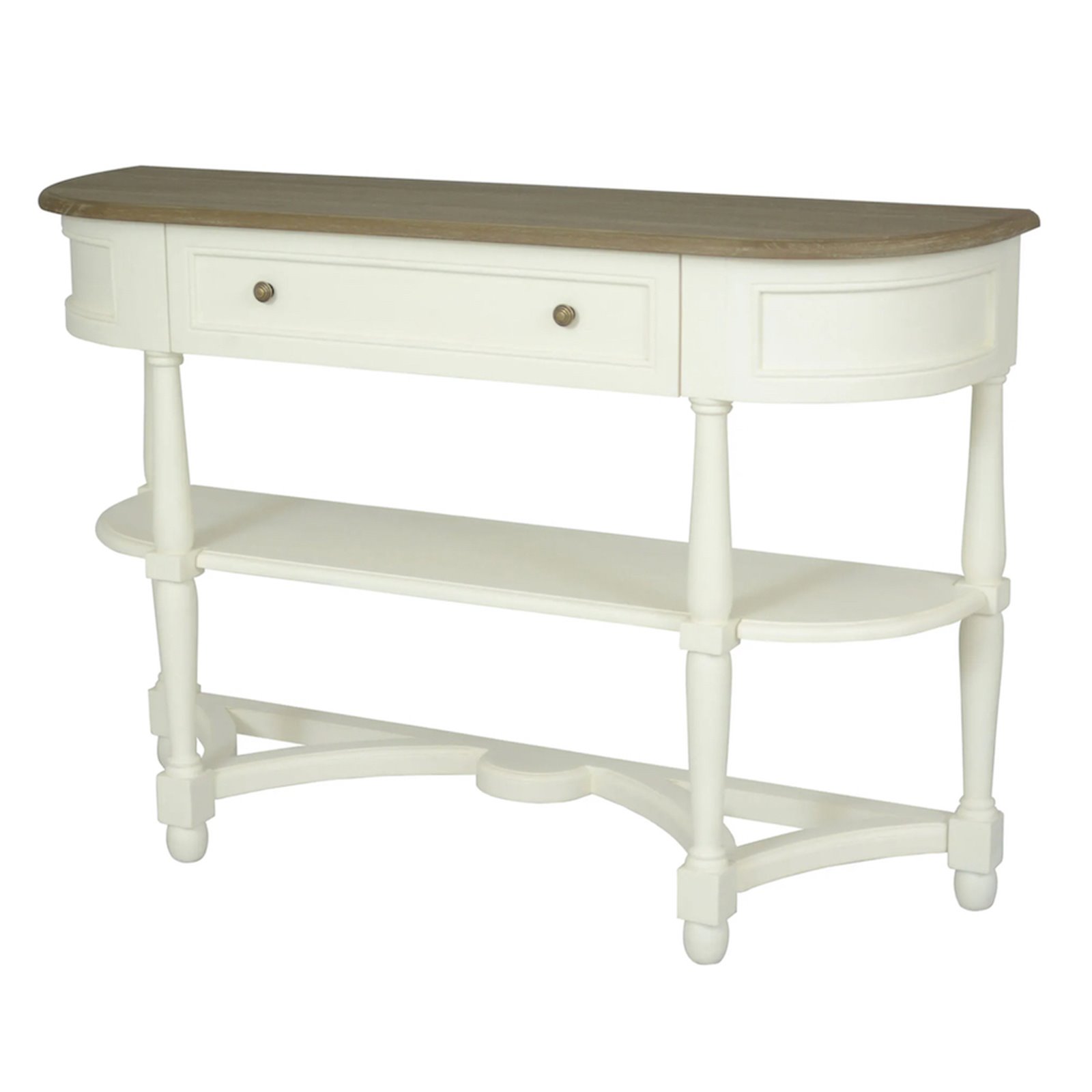 Juliet Vintage White One Drawer Console Table Image