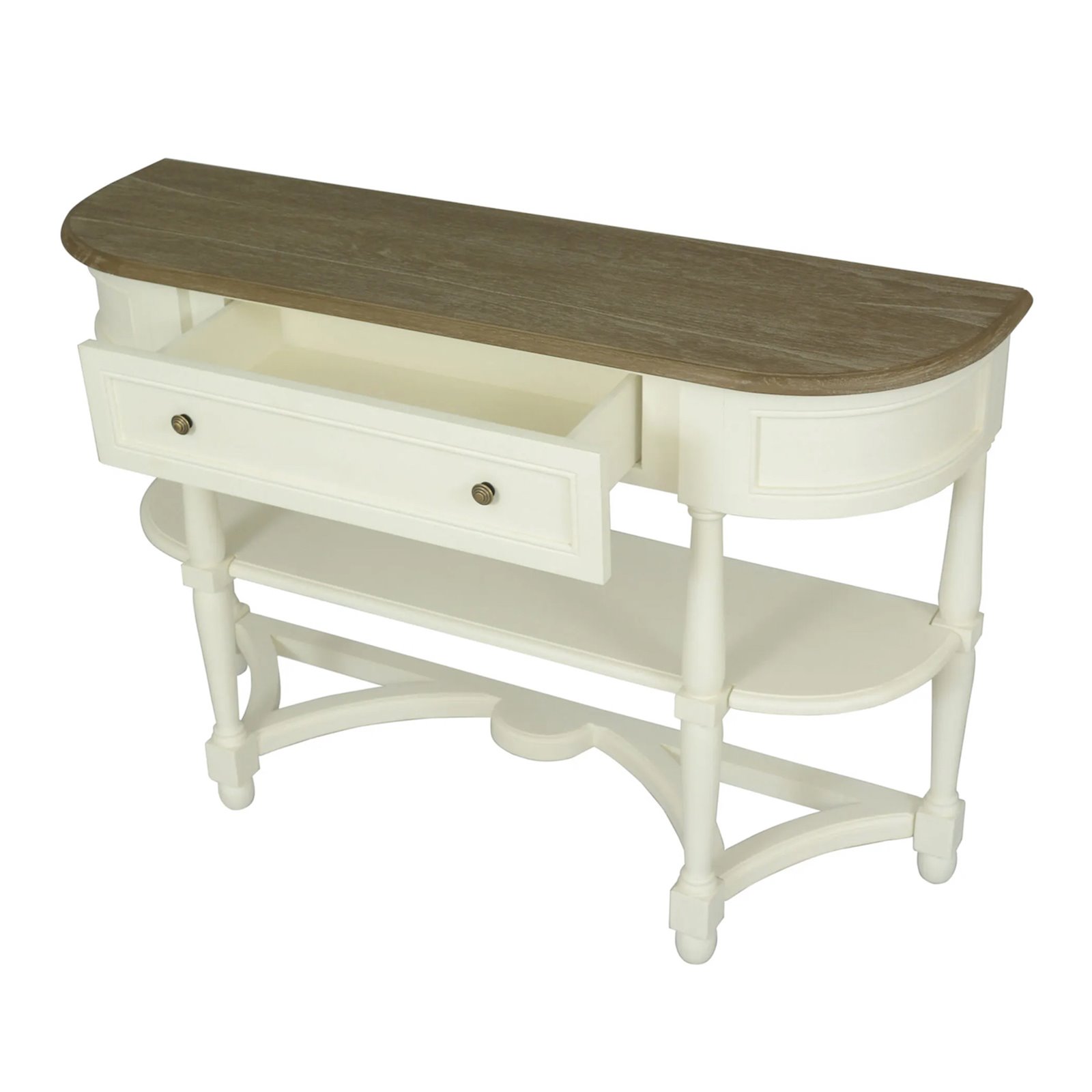 Juliet Vintage White One Drawer Console Table Image