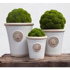 Kew Long Tom Flower Pot - Bone Image