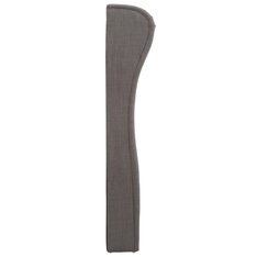 Kingsize Grey Button Back Padded Headboard  Image