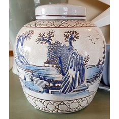 Landscape Decorated Ginger Jar Image