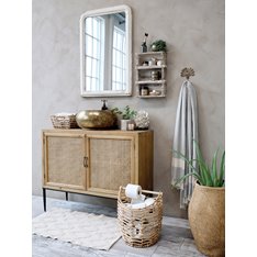 Large Basket with Toilet Roll holder - Natural Image