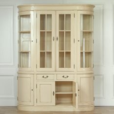 Large Cream Dresser Display Cabinet Image