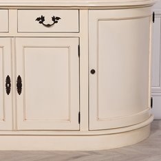 Large Cream Dresser Display Cabinet Image