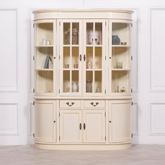 Large Cream Dresser Display Cabinet Image