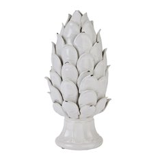 Large Decorative Ceramic Ivory Artichoke Image