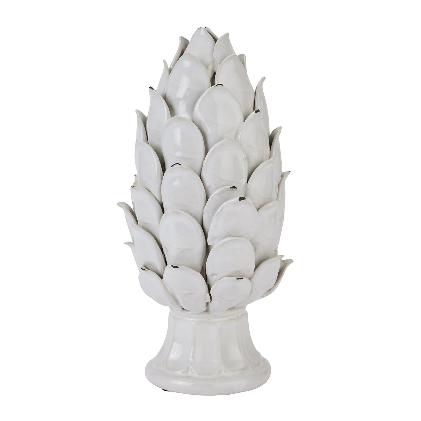 Large Decorative Ceramic Ivory Artichoke Image