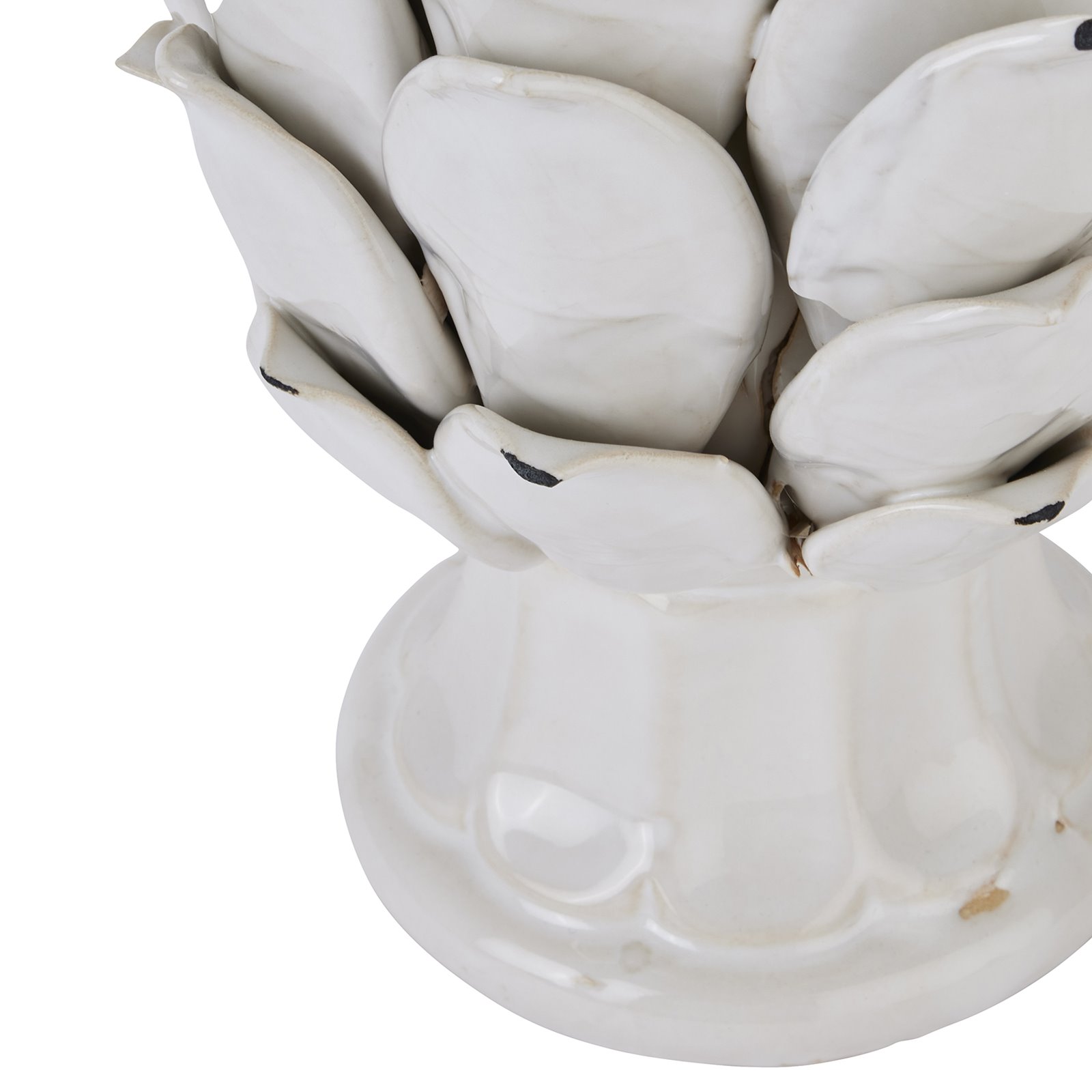 Large Decorative Ceramic Ivory Artichoke Image