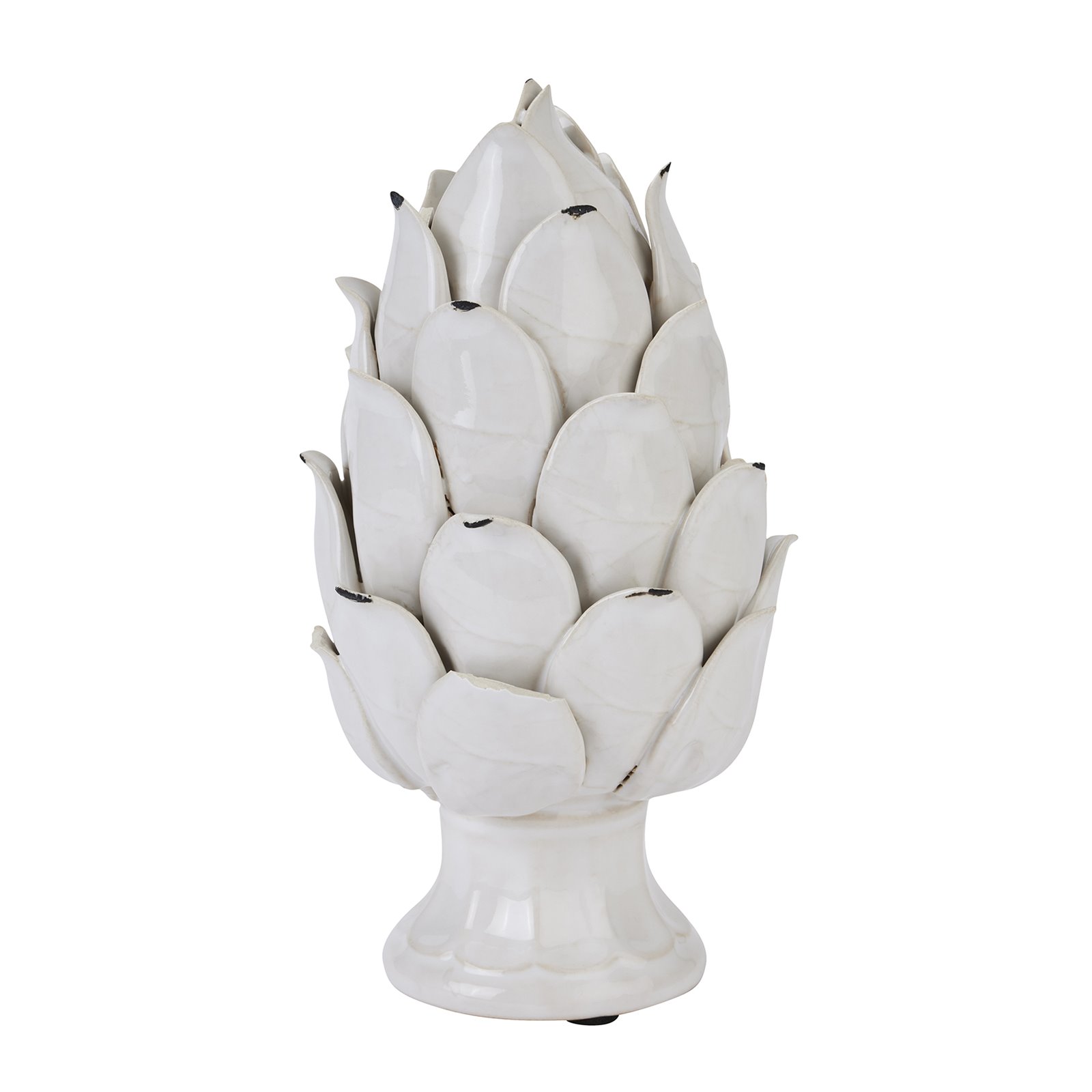 Large Decorative Ceramic Ivory Artichoke Image