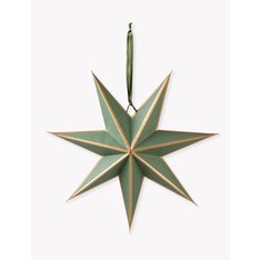 Large Green and Gold Star Decoration 60cm Image